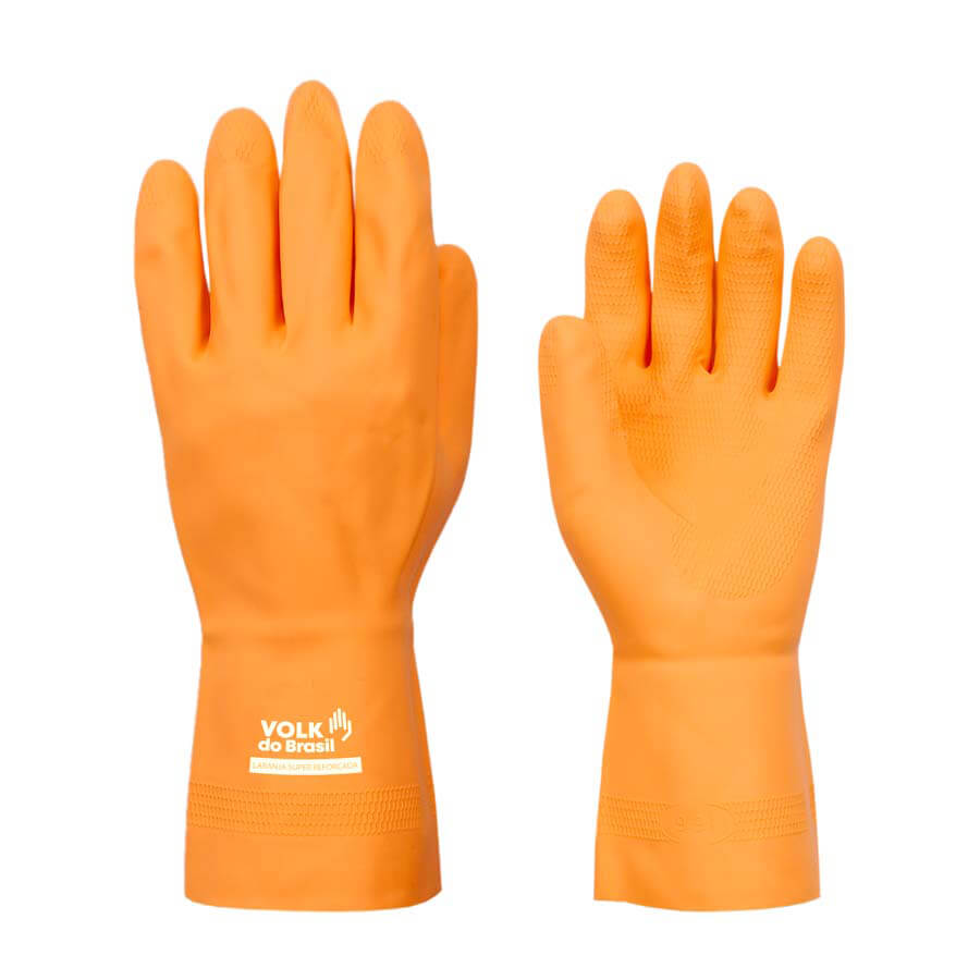 LUVA LARANJA REFORCADA VOLK C.A 37815 TAM 10