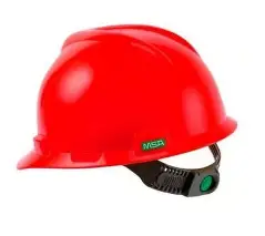 CAPACETE VERMELHO C SUSP PUSHKEY MSA C.A 498