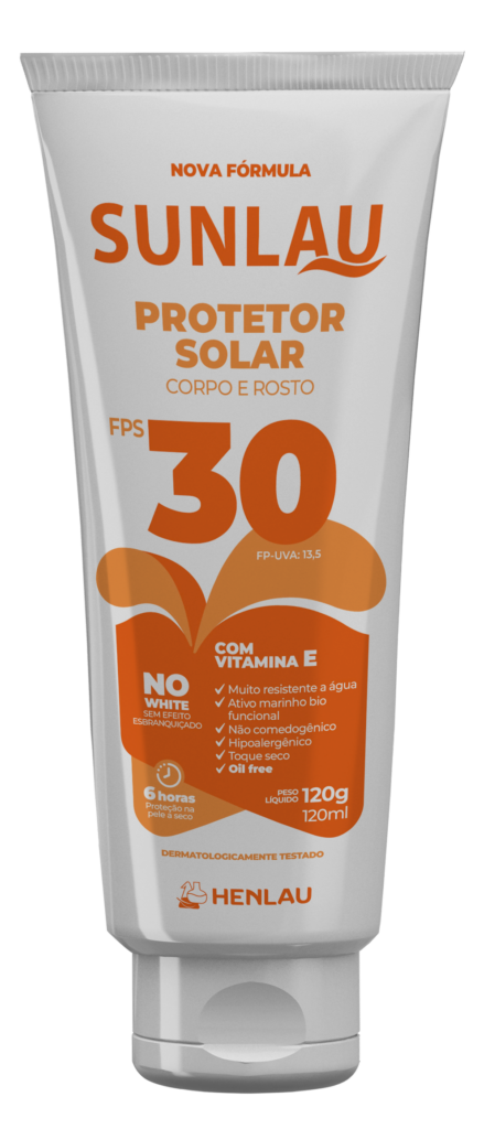 PROTETOR SOLAR FPS 30 C/ VITAMINA E SUNLAU 120G