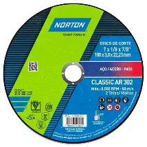 DISCO CORTE AR302 180X3.0X22.23 NORTON