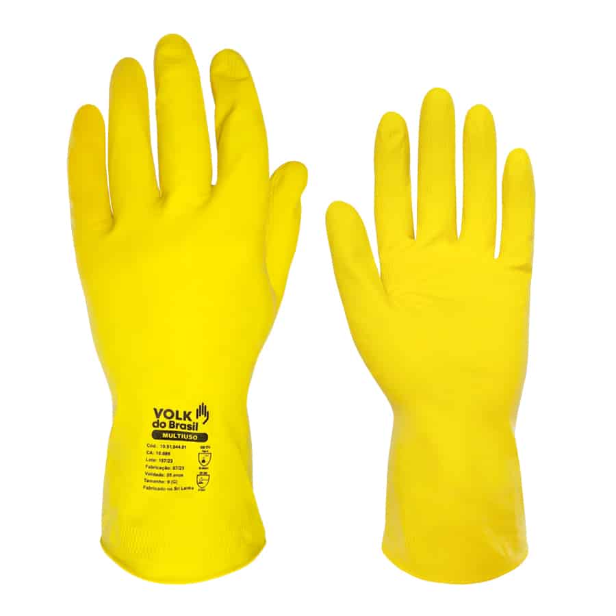 LUVA MULTIUSO AMARELO C.A 10695 VOLK TAM 10