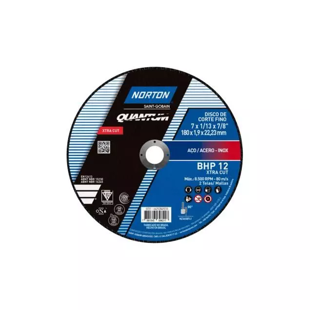 DISCO CORTE NORTON QUANTUM BHP12 180X1.6X22.23