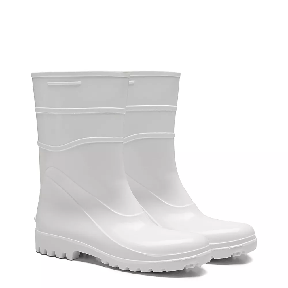 BOTA PVC CANO MEDIO BRANCA BRACOL C/ FORRO C.A 37456 N 34
