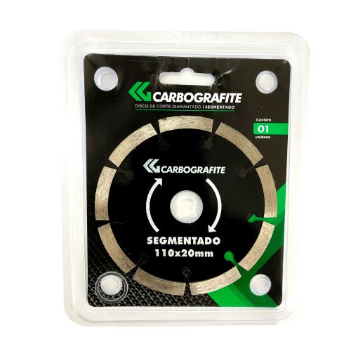 DISCO CORTE DIAMANTADO SEGMENTADO 110X20 MM CARBOGRAFITE