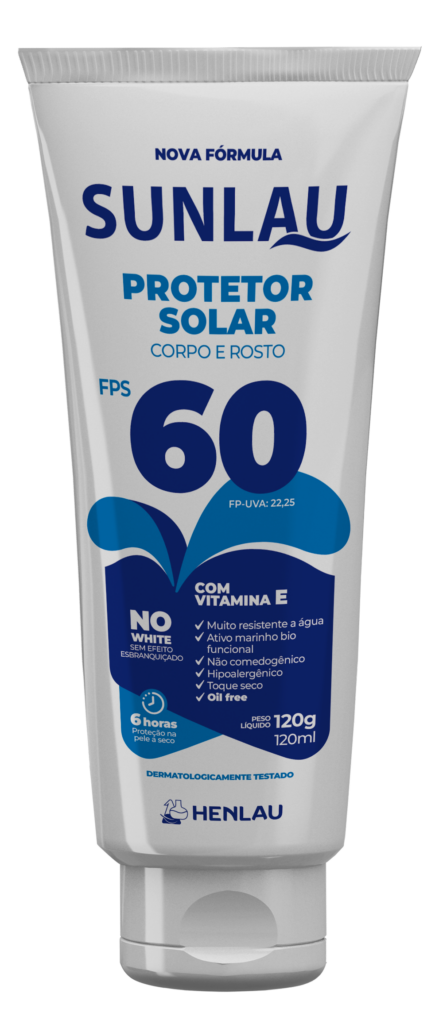 PROTETOR SOLAR FPS 60 SUNLAU UVA/UV 120G